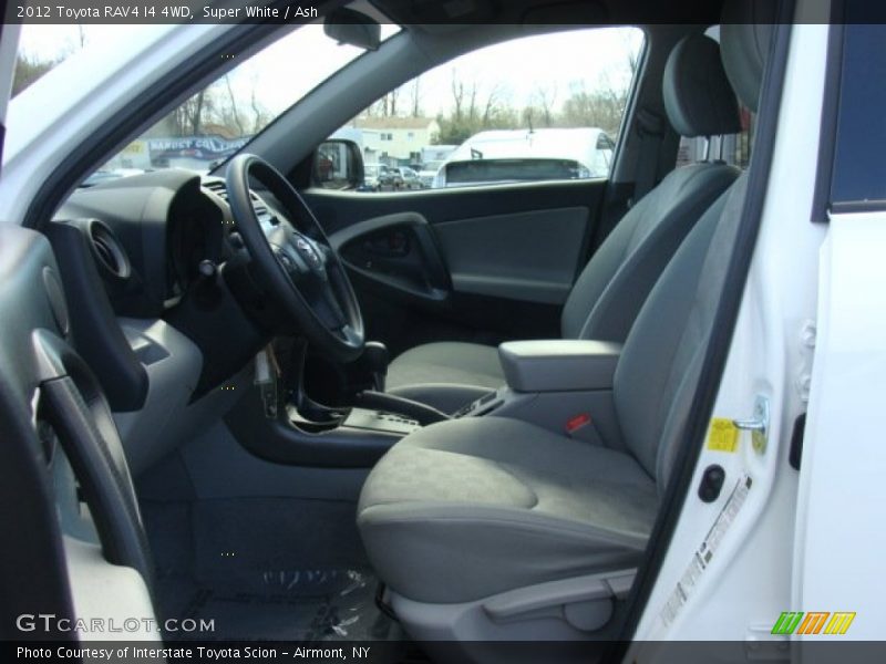 Front Seat of 2012 RAV4 I4 4WD