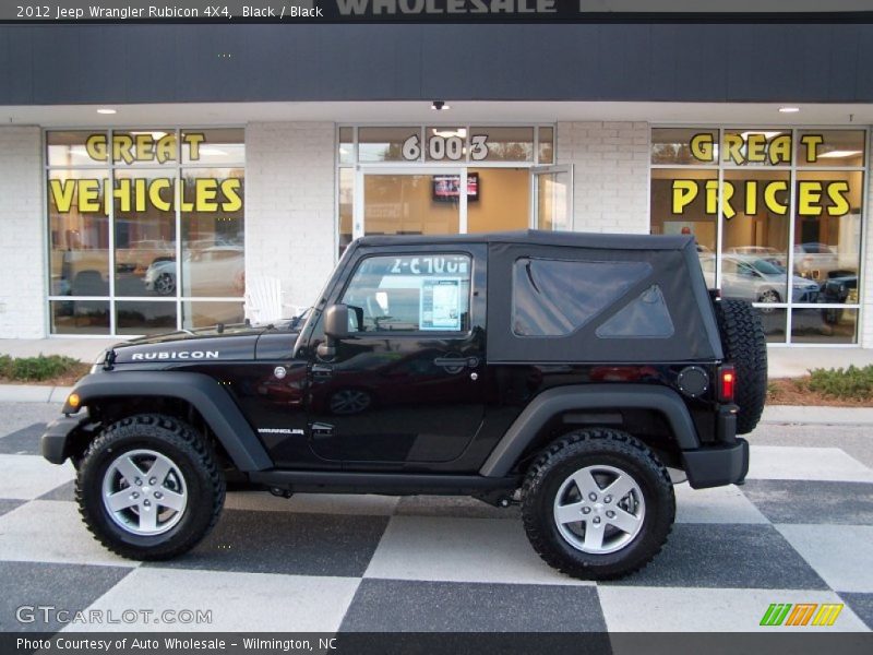 Black / Black 2012 Jeep Wrangler Rubicon 4X4