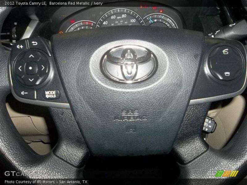 Barcelona Red Metallic / Ivory 2012 Toyota Camry LE