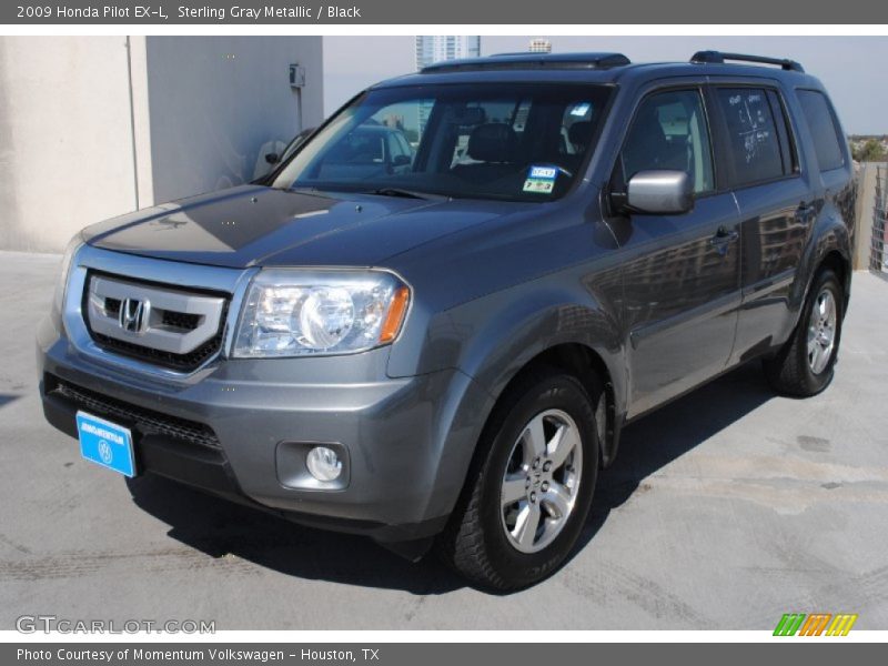 Sterling Gray Metallic / Black 2009 Honda Pilot EX-L