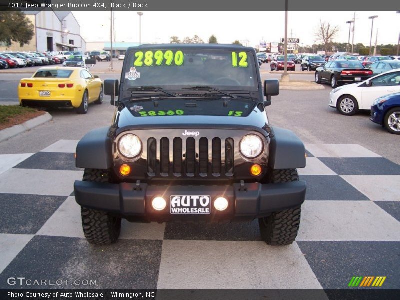 Black / Black 2012 Jeep Wrangler Rubicon 4X4