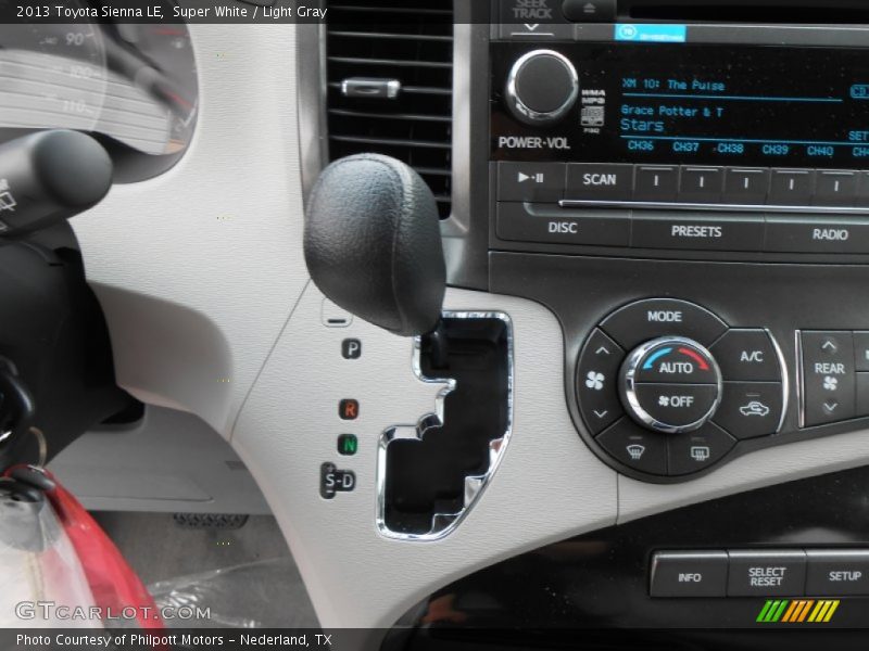  2013 Sienna LE 6 Speed ECT-i Automatic Shifter