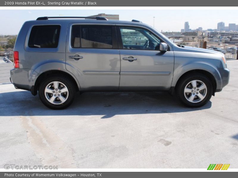 Sterling Gray Metallic / Black 2009 Honda Pilot EX-L