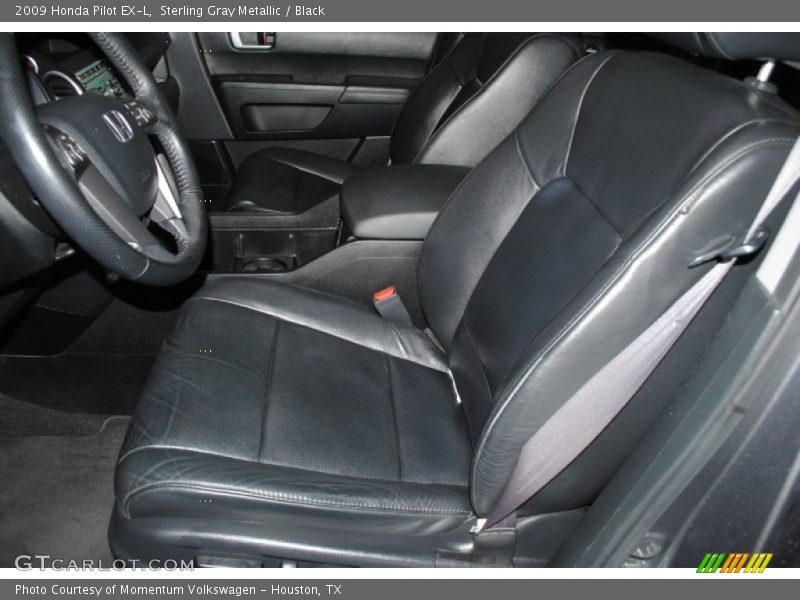 Sterling Gray Metallic / Black 2009 Honda Pilot EX-L