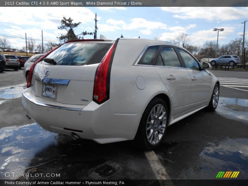 White Diamond Tricoat / Ebony 2013 Cadillac CTS 4 3.6 AWD Sport Wagon