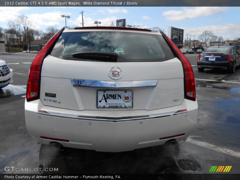 White Diamond Tricoat / Ebony 2013 Cadillac CTS 4 3.6 AWD Sport Wagon