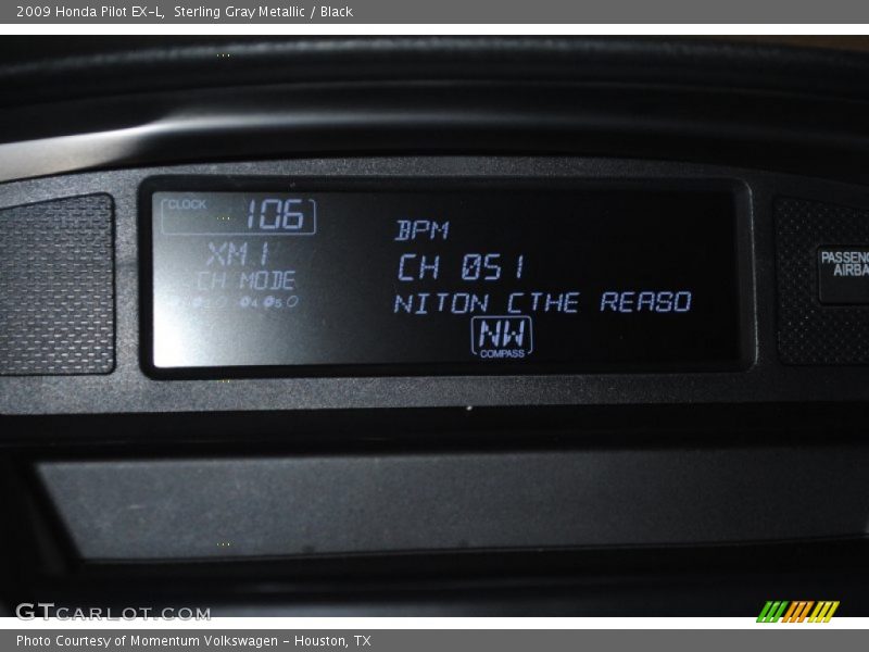 Sterling Gray Metallic / Black 2009 Honda Pilot EX-L