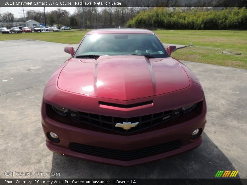 Red Jewel Metallic / Beige 2011 Chevrolet Camaro SS/RS Coupe