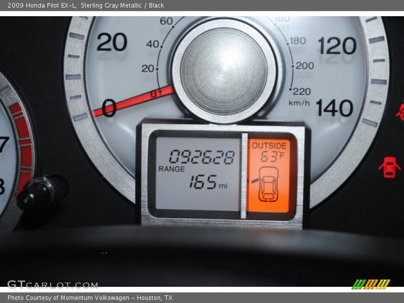 Sterling Gray Metallic / Black 2009 Honda Pilot EX-L