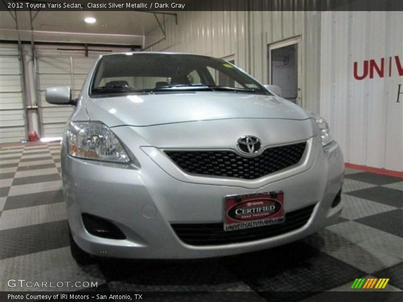 Classic Silver Metallic / Dark Gray 2012 Toyota Yaris Sedan