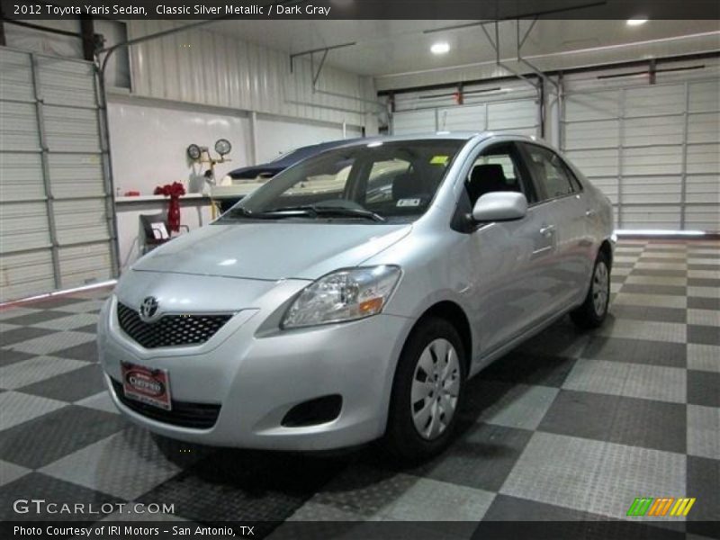Classic Silver Metallic / Dark Gray 2012 Toyota Yaris Sedan