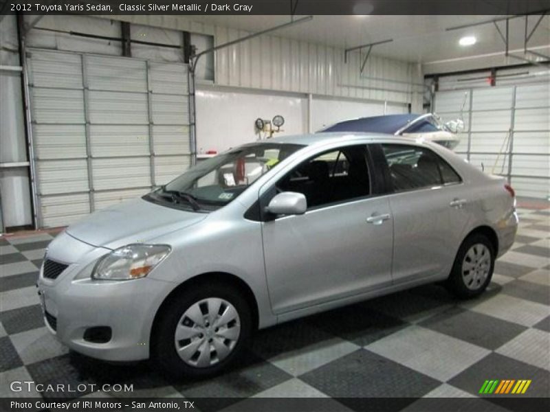 Classic Silver Metallic / Dark Gray 2012 Toyota Yaris Sedan