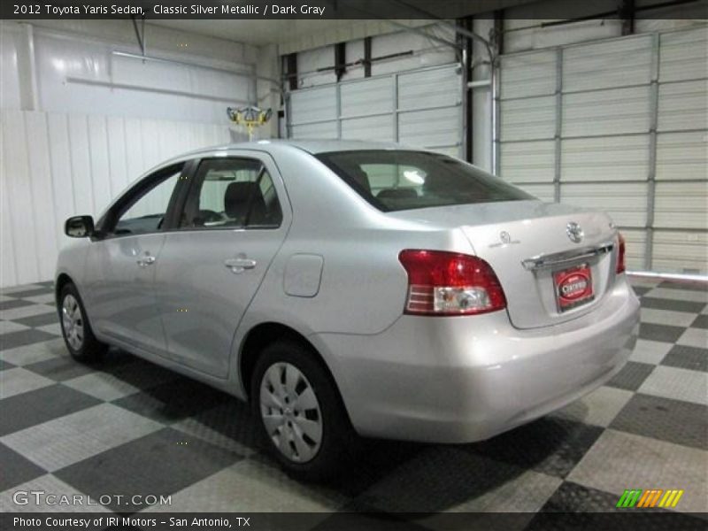 Classic Silver Metallic / Dark Gray 2012 Toyota Yaris Sedan