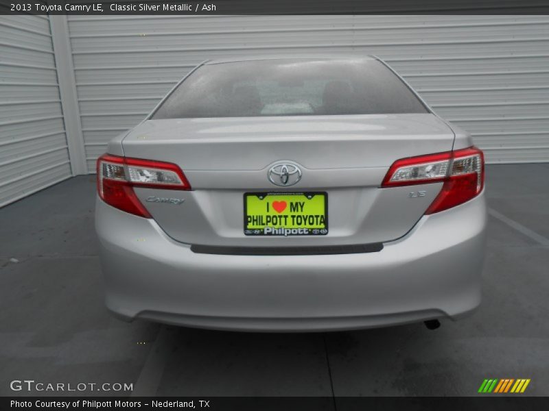Classic Silver Metallic / Ash 2013 Toyota Camry LE