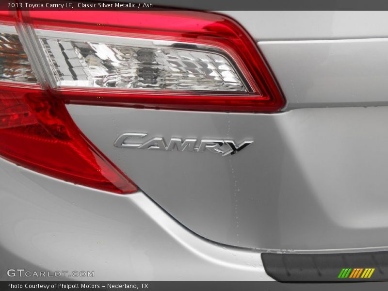 Classic Silver Metallic / Ash 2013 Toyota Camry LE