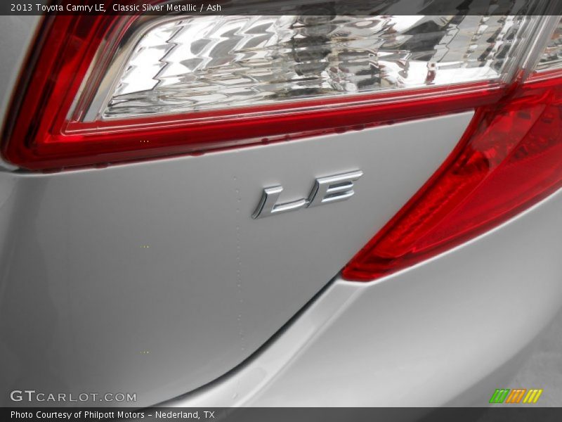 Classic Silver Metallic / Ash 2013 Toyota Camry LE