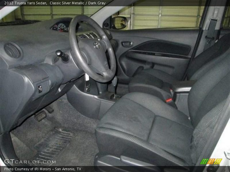 Classic Silver Metallic / Dark Gray 2012 Toyota Yaris Sedan