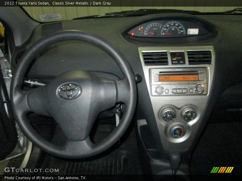 Classic Silver Metallic / Dark Gray 2012 Toyota Yaris Sedan