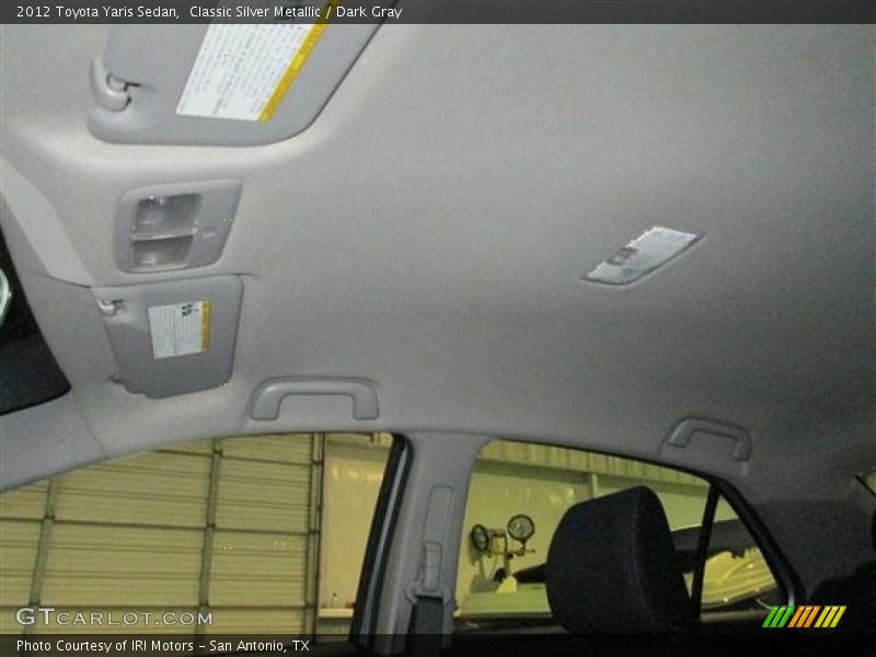 Classic Silver Metallic / Dark Gray 2012 Toyota Yaris Sedan