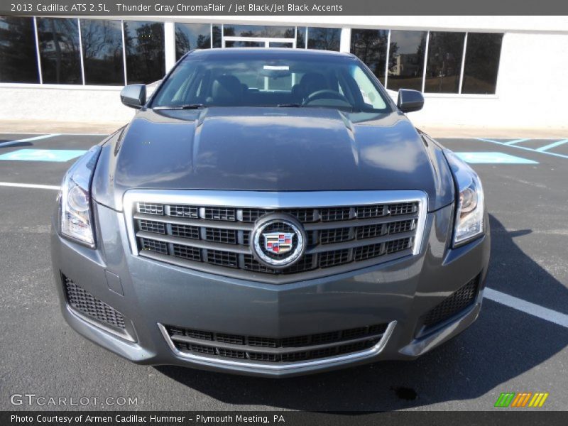 Thunder Gray ChromaFlair / Jet Black/Jet Black Accents 2013 Cadillac ATS 2.5L