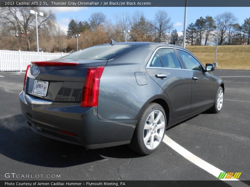 Thunder Gray ChromaFlair / Jet Black/Jet Black Accents 2013 Cadillac ATS 2.5L