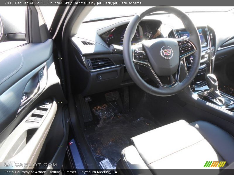 Thunder Gray ChromaFlair / Jet Black/Jet Black Accents 2013 Cadillac ATS 2.5L