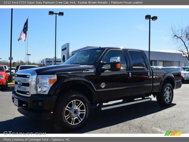 Kodiak Brown Metallic / Platinum Pecan Leather 2013 Ford F250 Super Duty Platinum Crew Cab 4x4