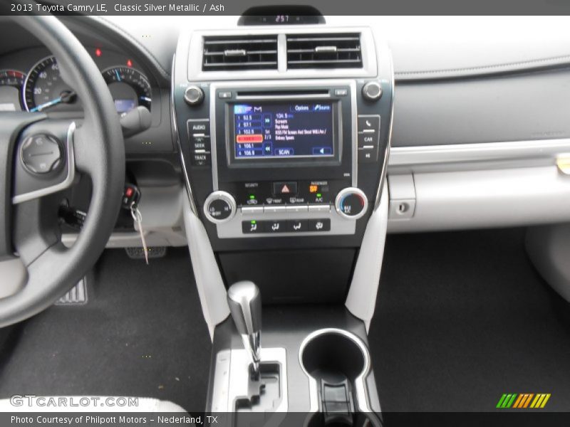 Controls of 2013 Camry LE