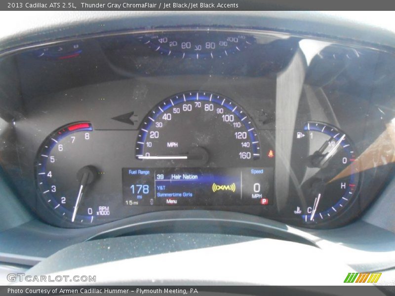 Thunder Gray ChromaFlair / Jet Black/Jet Black Accents 2013 Cadillac ATS 2.5L