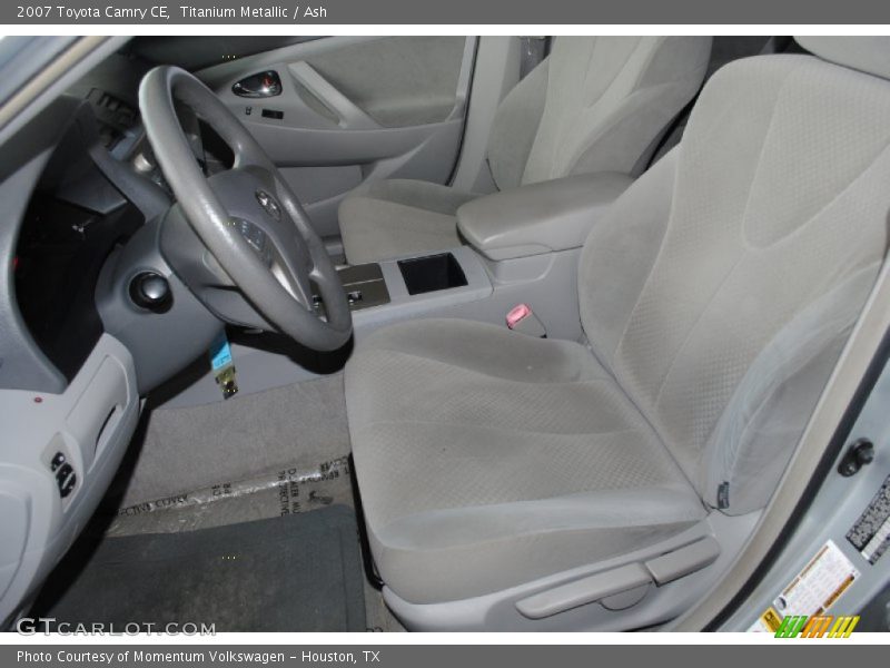 Front Seat of 2007 Camry CE