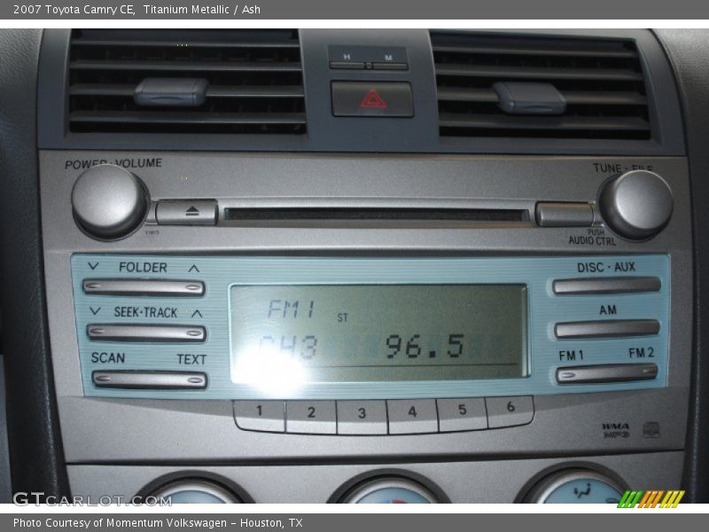 Audio System of 2007 Camry CE