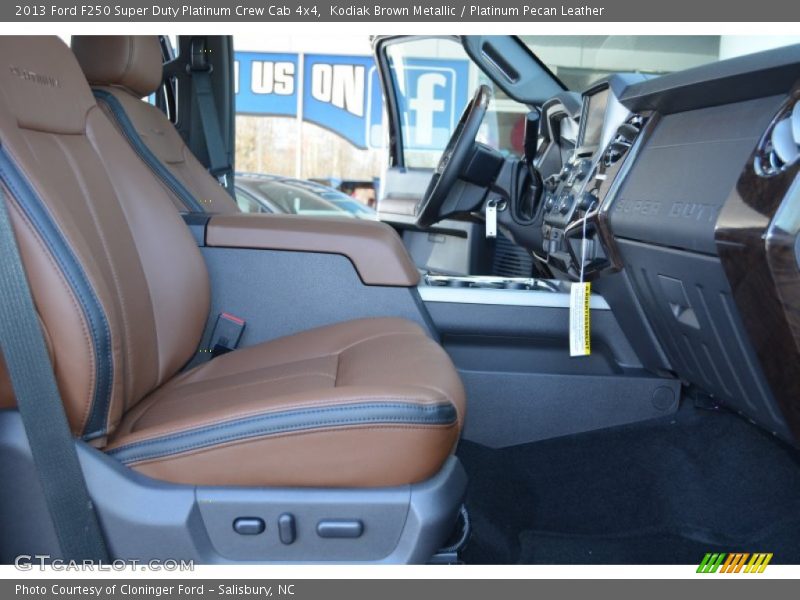 Kodiak Brown Metallic / Platinum Pecan Leather 2013 Ford F250 Super Duty Platinum Crew Cab 4x4