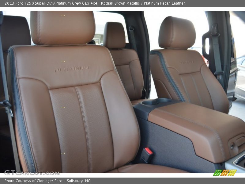  2013 F250 Super Duty Platinum Crew Cab 4x4 Platinum Pecan Leather Interior