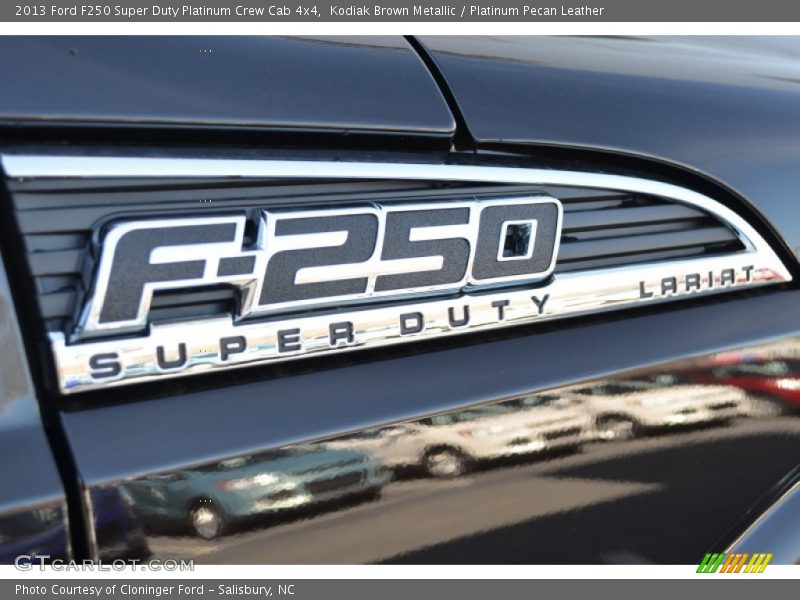 Kodiak Brown Metallic / Platinum Pecan Leather 2013 Ford F250 Super Duty Platinum Crew Cab 4x4