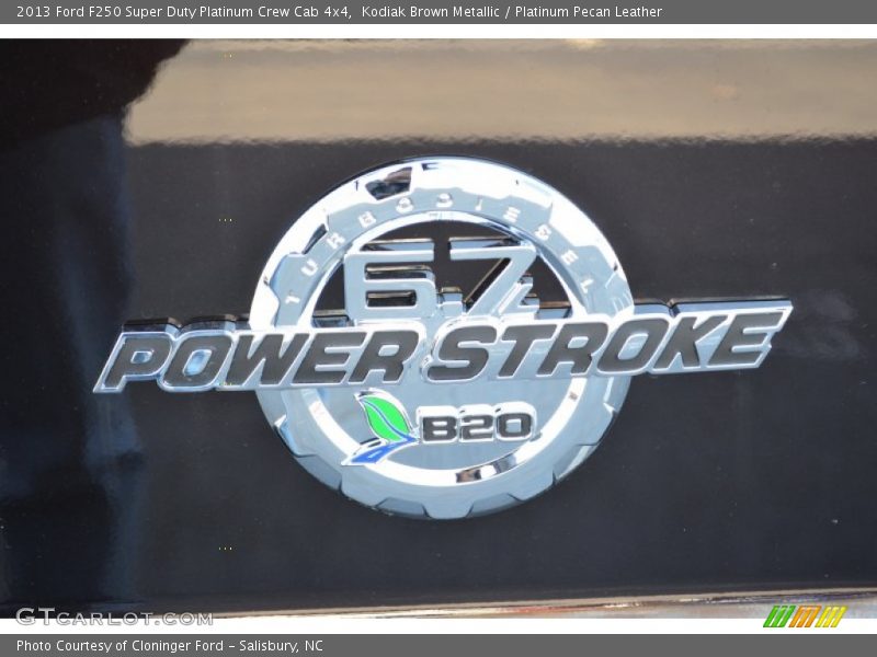 Kodiak Brown Metallic / Platinum Pecan Leather 2013 Ford F250 Super Duty Platinum Crew Cab 4x4