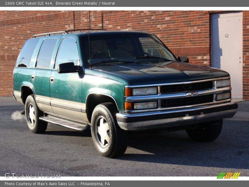 Emerald Green Metallic / Neutral 1999 GMC Yukon SLE 4x4