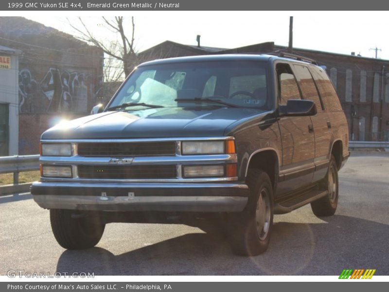 Emerald Green Metallic / Neutral 1999 GMC Yukon SLE 4x4