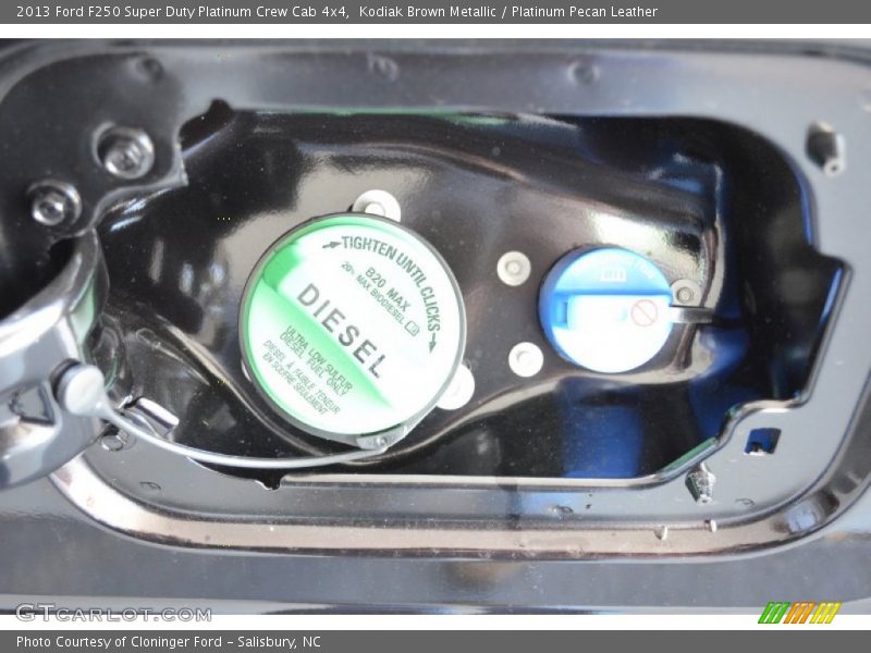 Kodiak Brown Metallic / Platinum Pecan Leather 2013 Ford F250 Super Duty Platinum Crew Cab 4x4