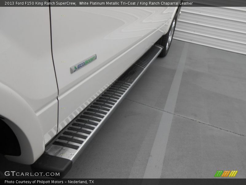White Platinum Metallic Tri-Coat / King Ranch Chaparral Leather 2013 Ford F150 King Ranch SuperCrew