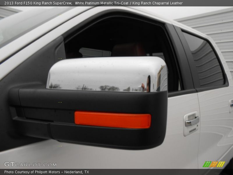 White Platinum Metallic Tri-Coat / King Ranch Chaparral Leather 2013 Ford F150 King Ranch SuperCrew