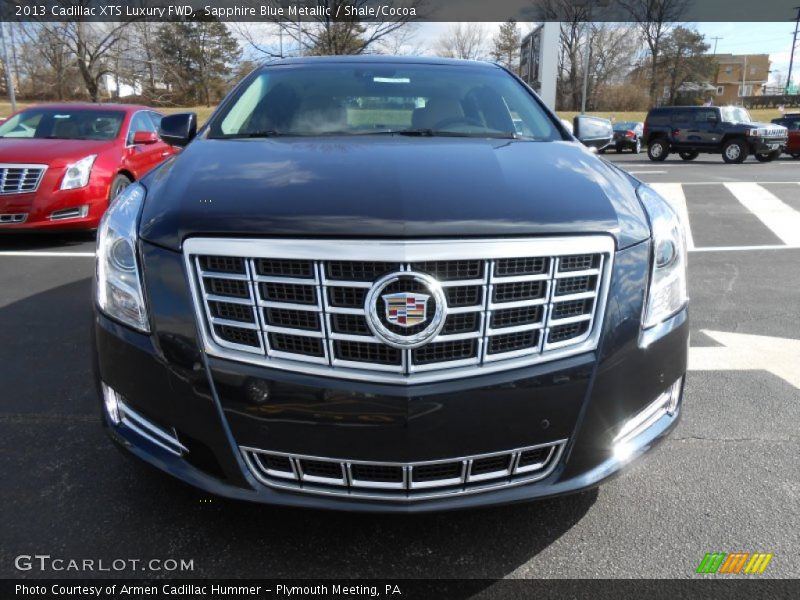 Sapphire Blue Metallic / Shale/Cocoa 2013 Cadillac XTS Luxury FWD