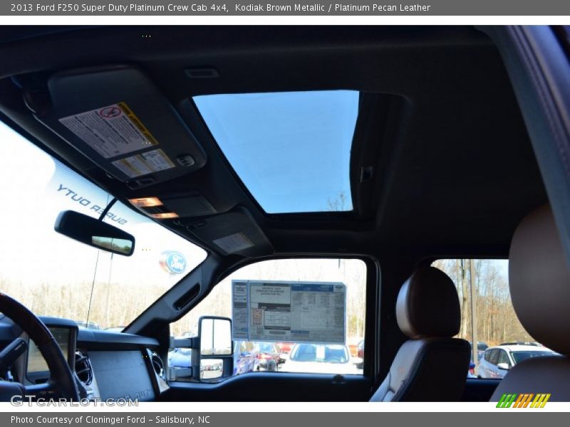 Kodiak Brown Metallic / Platinum Pecan Leather 2013 Ford F250 Super Duty Platinum Crew Cab 4x4