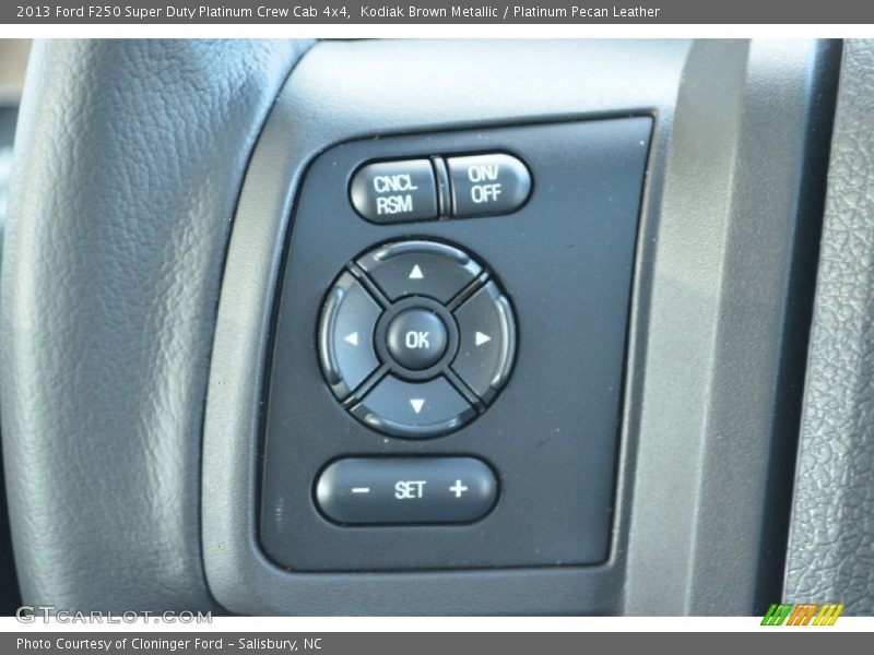 Controls of 2013 F250 Super Duty Platinum Crew Cab 4x4
