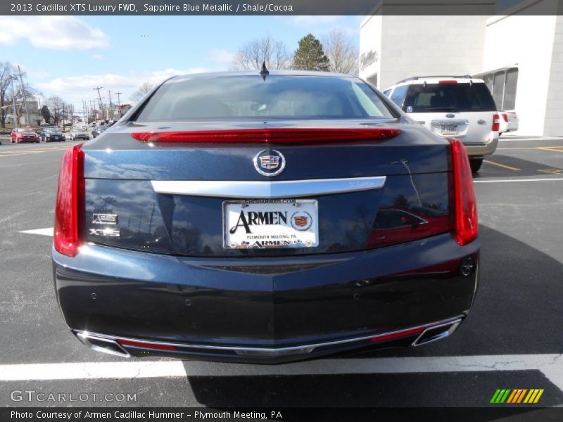 Sapphire Blue Metallic / Shale/Cocoa 2013 Cadillac XTS Luxury FWD