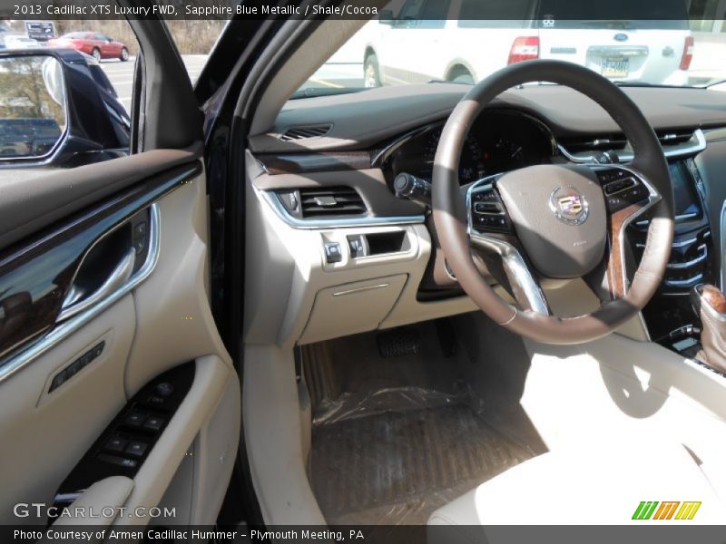 Sapphire Blue Metallic / Shale/Cocoa 2013 Cadillac XTS Luxury FWD