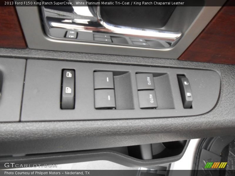 White Platinum Metallic Tri-Coat / King Ranch Chaparral Leather 2013 Ford F150 King Ranch SuperCrew