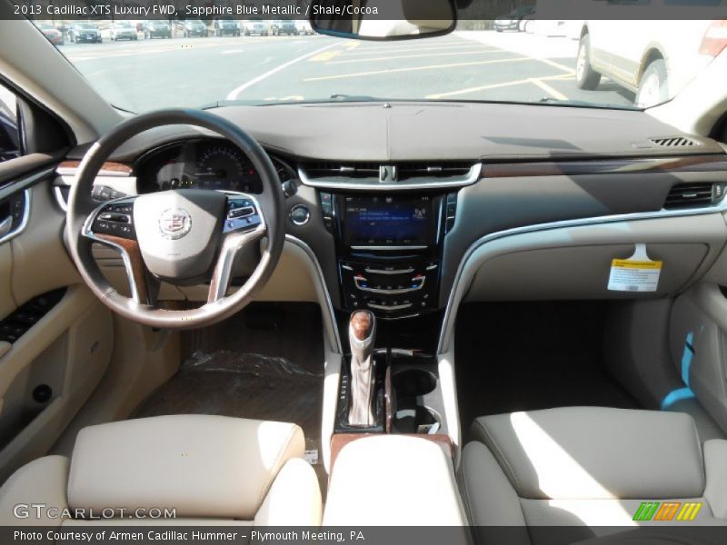 Sapphire Blue Metallic / Shale/Cocoa 2013 Cadillac XTS Luxury FWD