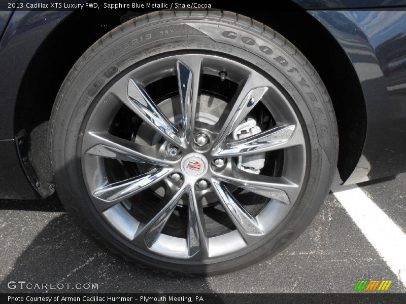 Sapphire Blue Metallic / Shale/Cocoa 2013 Cadillac XTS Luxury FWD