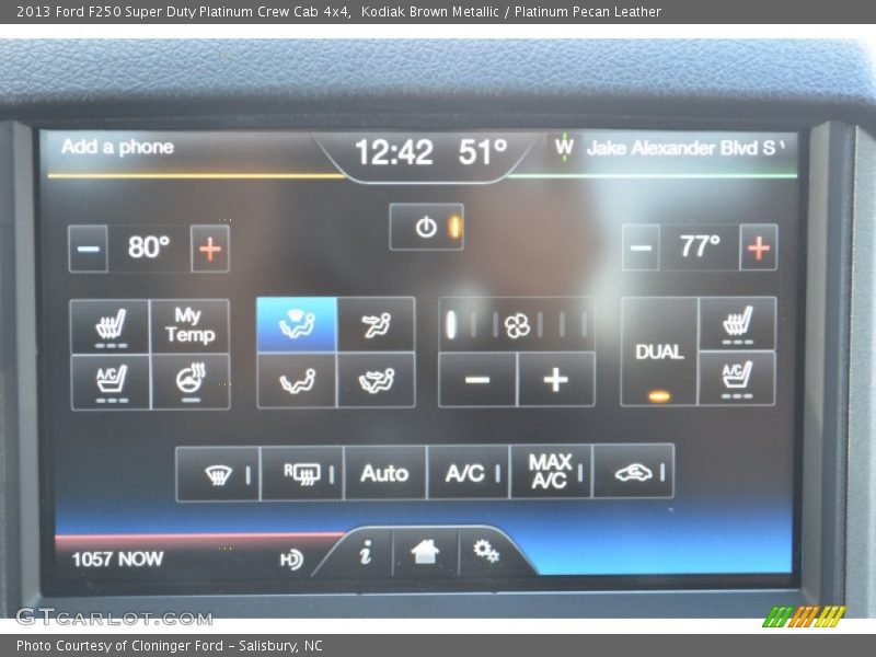 Kodiak Brown Metallic / Platinum Pecan Leather 2013 Ford F250 Super Duty Platinum Crew Cab 4x4