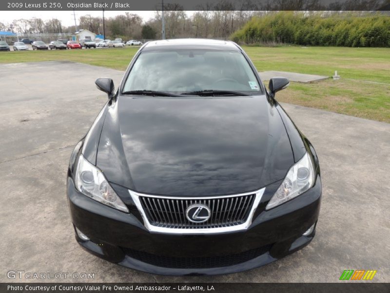 Obsidian Black / Black 2009 Lexus IS 250